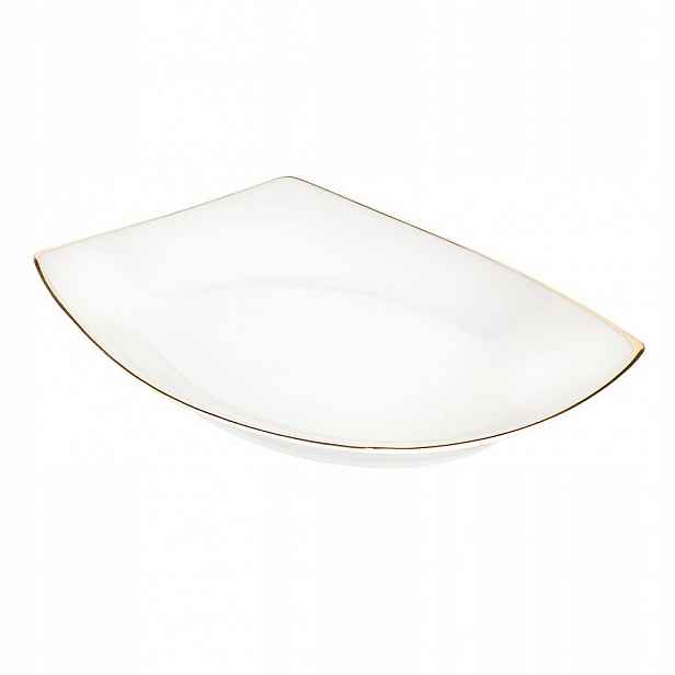 Porcelánová mísa MariaPaula Moderna 33 cm bílo-zlatá