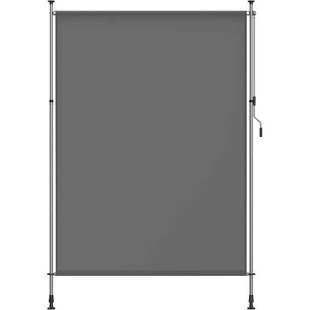 Songmics Vertikální markýza bez vrtání voděodolná 200 x 270 cm šedá