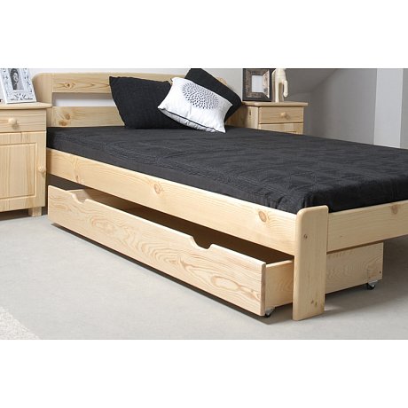 Úložný prostor pod postel 150 cm, masiv borovice