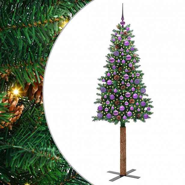 vidaXL Úzký vánoční stromeček Zelená 180 cm