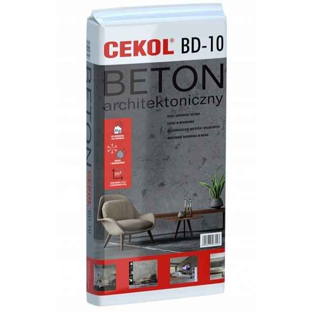 Cekol BD-10 Architektonický beton dekorativní omítka šedá 20 kg