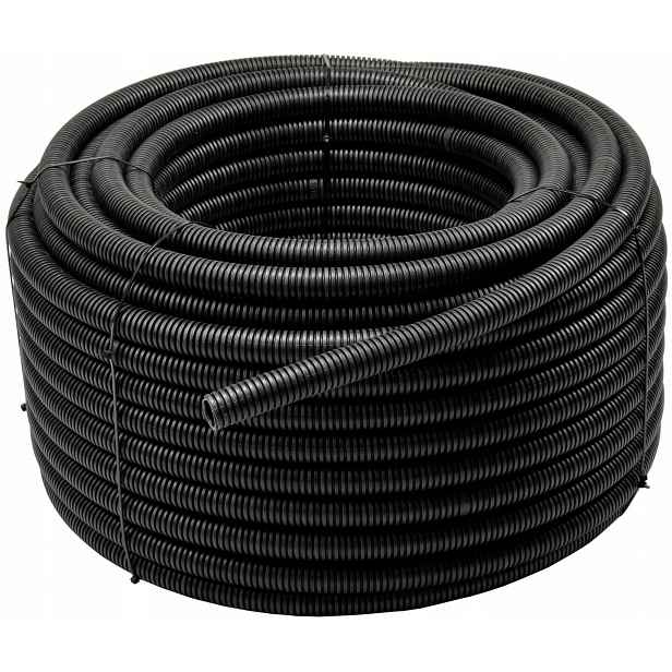 Husí Krk s dálkovým ovládáním pro kabely chránič kabelů 16 mm kotouč 50 m černý