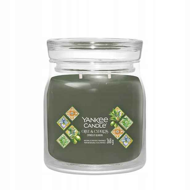 Yankee Candle Vonná svíčka Olive & Cypress 368 g