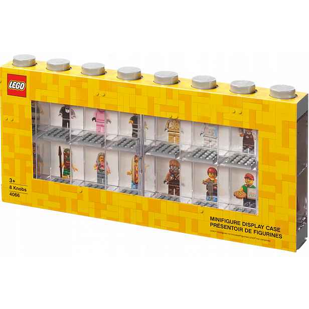 4066 Lego Šedá vitrína pro 16 minifigurek