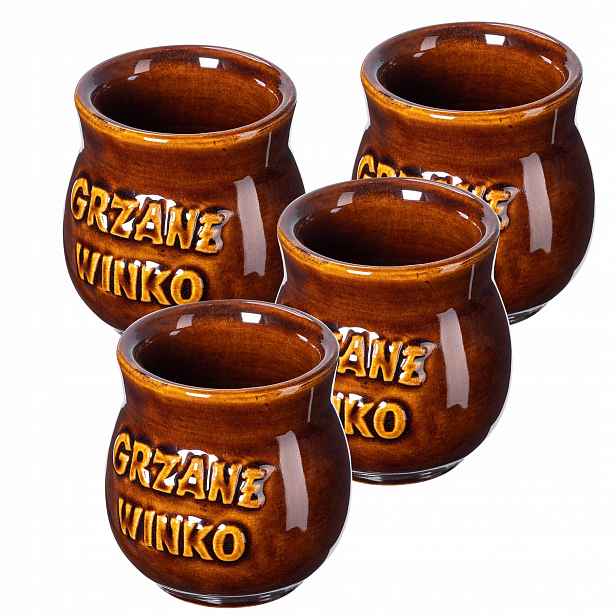 4x Hrnek Na Topení Svařené Víno Hrníčky 250 ml