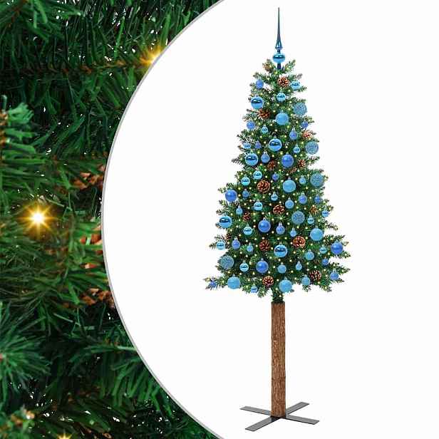 vidaXL Úzký vánoční stromeček Zelená 180 cm
