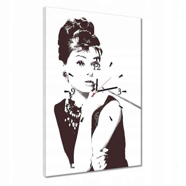 Hodiny 40x60 Audrey Hepburn Cigaretka