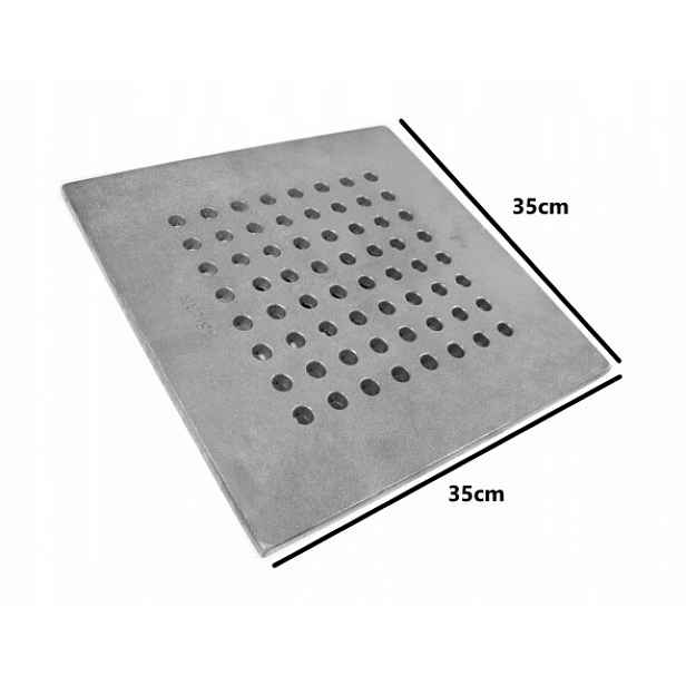 Litinový Rošt Děrovaný Do Krbu Krbová Kamna 35 X 35 Tlustý