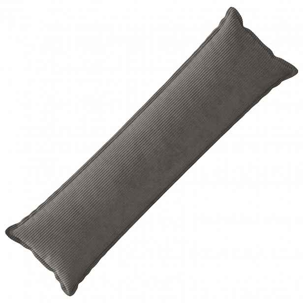 vidaXL Povlak na polštář HOUTEN Tmavě šedá 40 x 145 cm manšestr