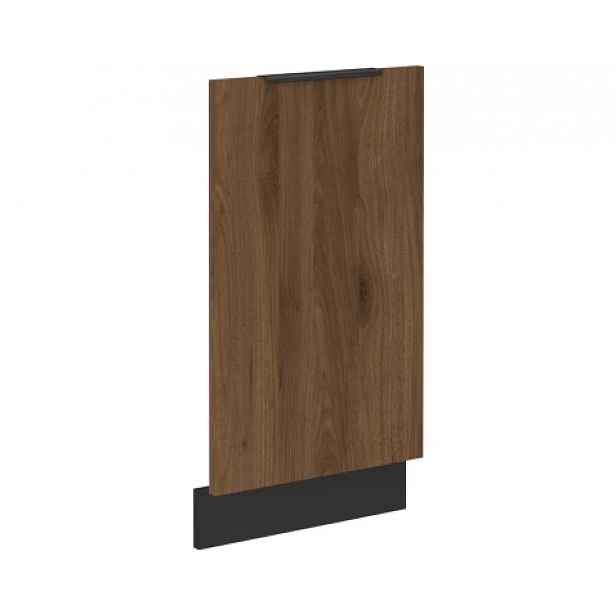 Přední panel na vestavnou kuchyňskou myčku Monza, 45 cm, ořech/černá