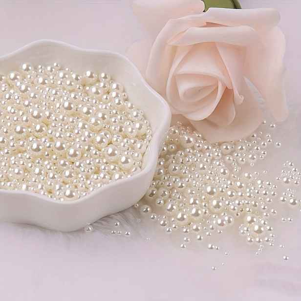 TEMU 1300 ks, Elegantní korálky - bez děr, pro výplň váz, korálky s vysokým leskem, pro výplň držáku štětců na make-up, dekorace na stůl, svatba,