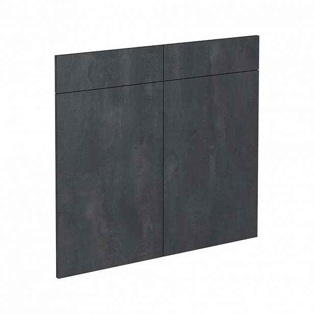 Vicco KUCHYŇSKÁ DVÍŘKA R-Line Černý beton 79.2 x 70.8 cm nábytková čela pro spodní skříňku se zásuvkami