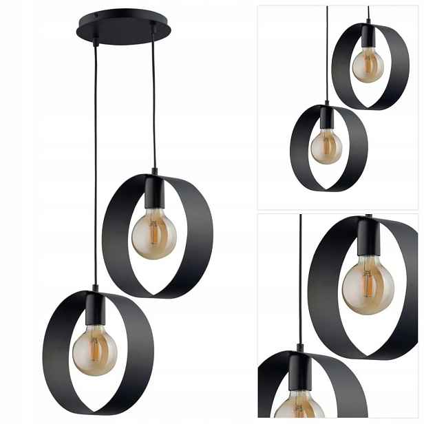Závěsná černá Happy je moderní elegantní linkou do studovny Sigma Lighting