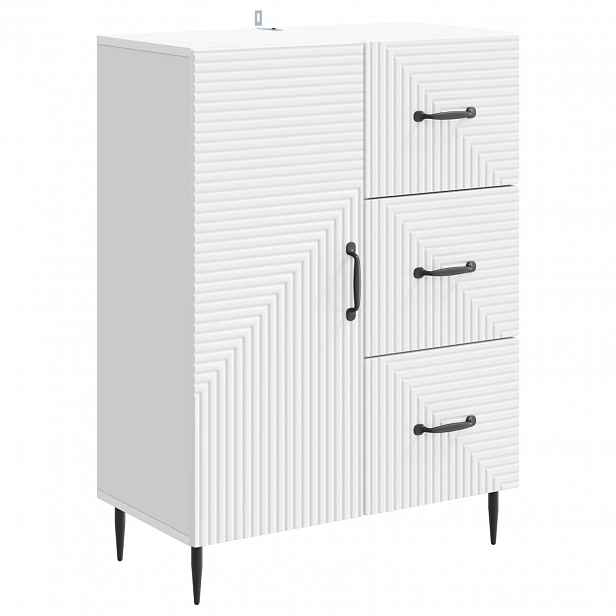 vidaXL Servírovací skříň Bílá 66 x 34,5 x 89,5 cm Kompozitní dřevo