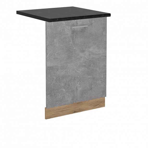 Vicco ČELNÍ PANEL MYČKY R-Line Beton 60 cm , PD Antracit