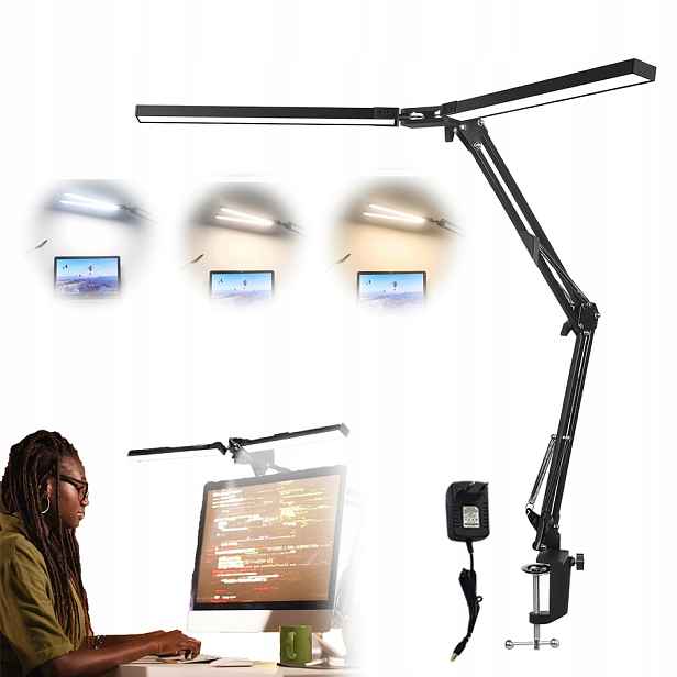 Stolní Lampa Kreslicí Školní Stůl Led Usb Regulace 24W