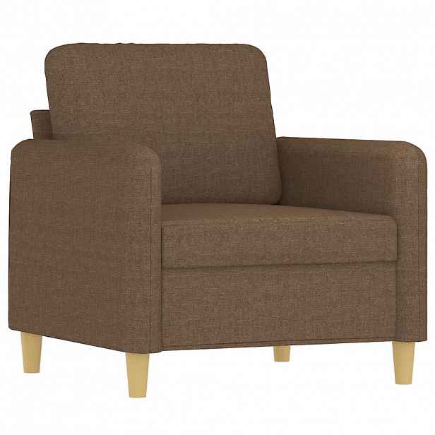 vidaXL Křeslo hnědé 60 cm textil