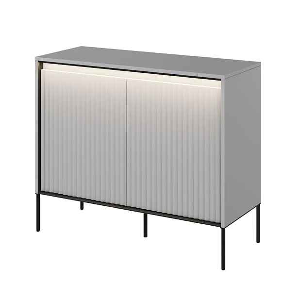 Casarredo Komoda 2D s LED IPOLIS - šedá