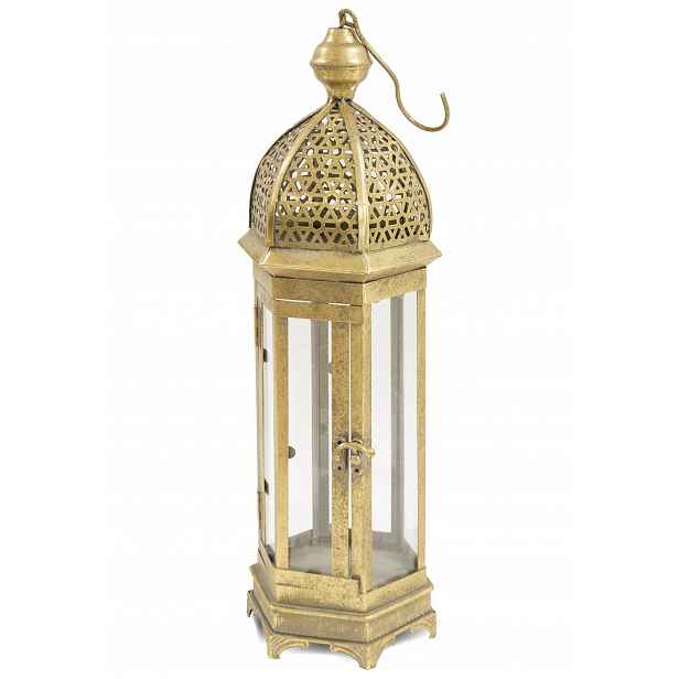 Kovový Orientální Lampion – Zlatá Atmosféra A Elegance