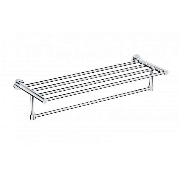 OMNIRES Modern Project - Polička s držákem ručníků, délka 60 cm, chrom MP60920CR