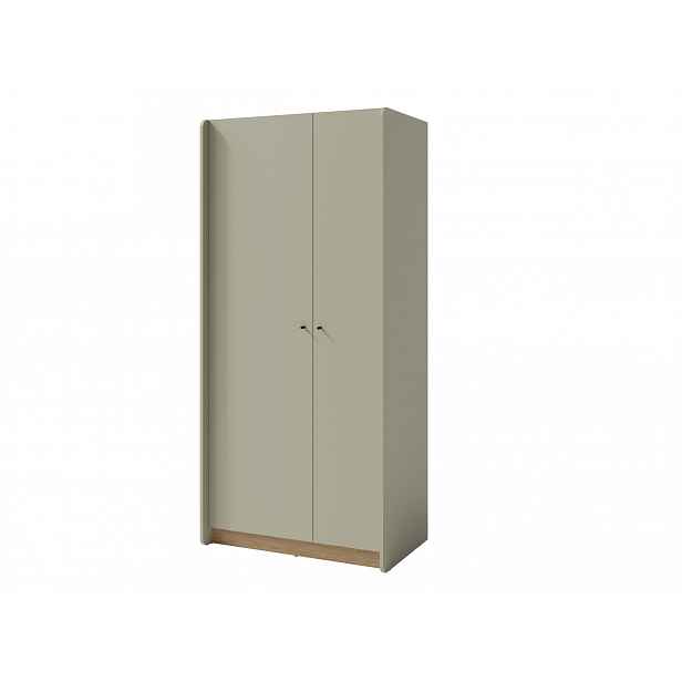 Šatní skříň Alessio AE3 Barva korpusu + barva dveří: Eukaliptus / Dub Baltic Dune