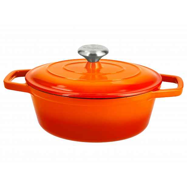 Silvercrest® Litinový hrnec Premium, Ø 25 cm (oranžová)