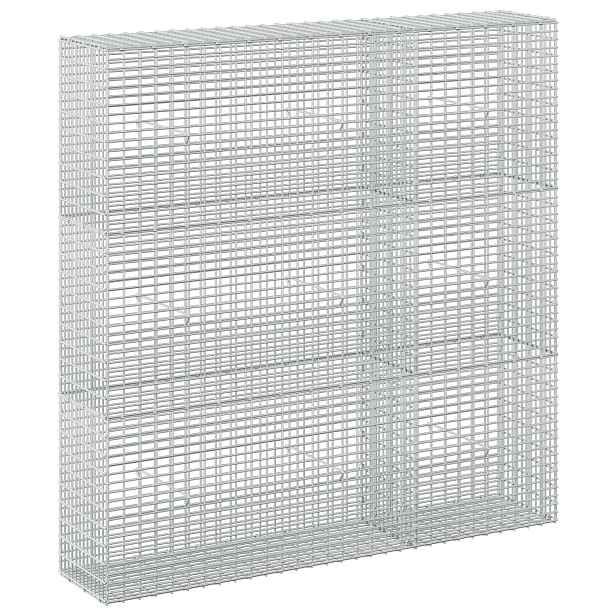 vidaXL Gabion s drátem 3,5 mm a síťkou 5x2,5 cm 150x30x150 cm