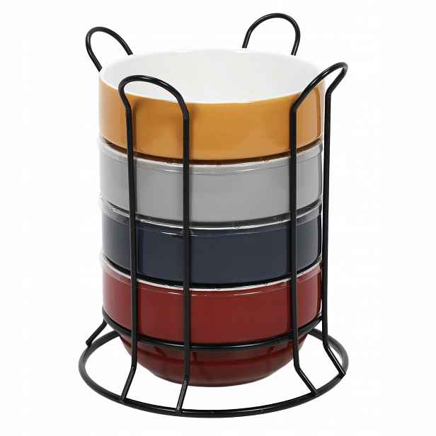 Misky Na Stojanu Barevné 500 ml 4ks Barevné