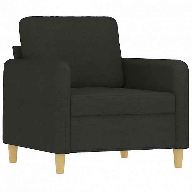 vidaXL Křeslo černé 60 cm textil