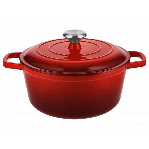 Silvercrest® Litinový hrnec Premium, Ø 26 cm / 5,0 l (červená)