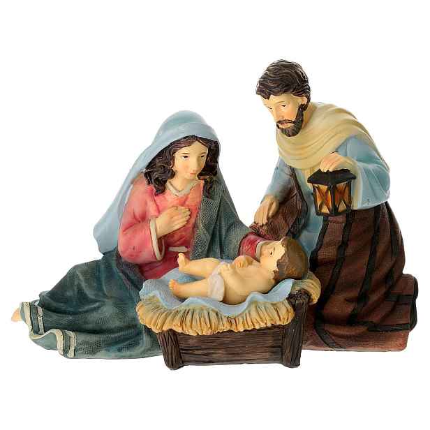 Svatá Rodinná Figurka Vánoční Dekorace Vánoce 16 CM Dlouhá