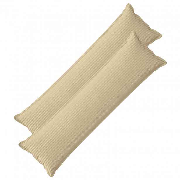 vidaXL Povlak na polštář 2 ks HOUTEN Světle zelená šedá 40 x 145 cm