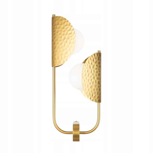 Zlatá nástěnná lampa Maytoni Tropic s bílými stínítky 2xG9 40W