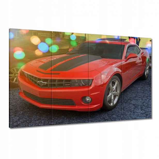Obrazy 120x80 Chevy Camaro Ss Červené