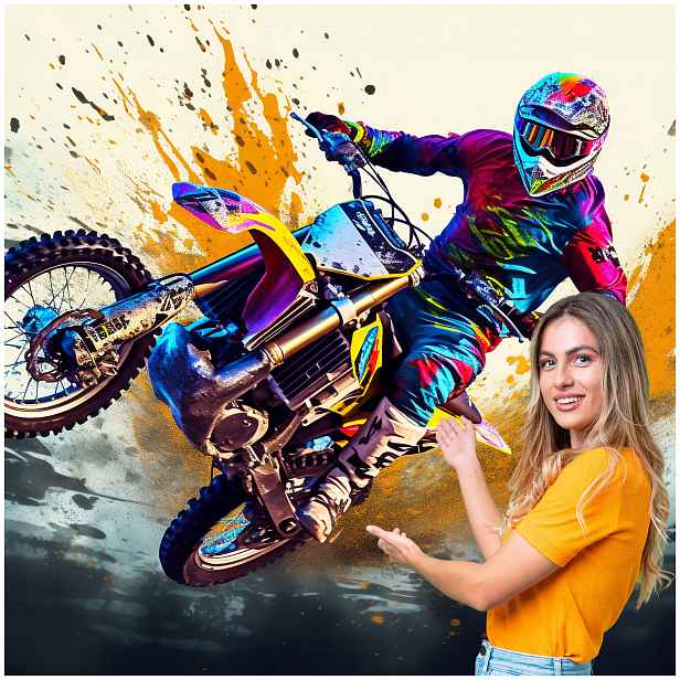 Fototapeta 3D Pro Mládež Auto Motocykl 196x260 DMSM07W