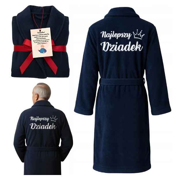 Pánský Župan S Výšivkou Pro Dědečka Dárek K Narozeninám Jmeniny L/XL