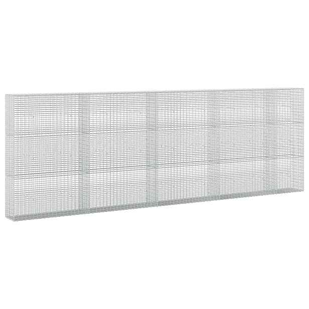 vidaXL Gabion s drátem 3,5 mm a síťkou 5x2,5 cm 450x30x150 cm