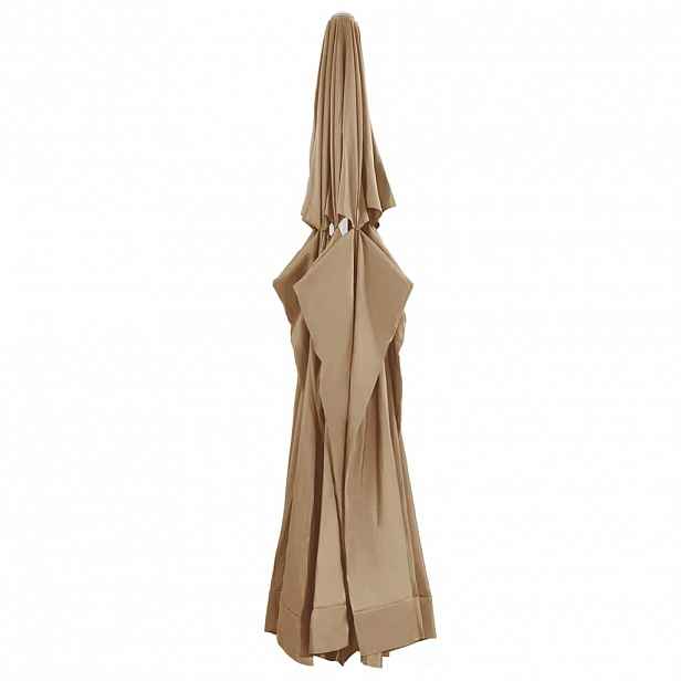 vidaXL Náhradní potah na zahradní slunečník taupe 610 cm