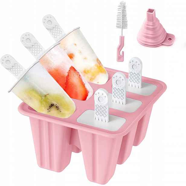 Silikonové formy na zmrzlinu Diy potravinářské třídy, opakovaně použitelné formy