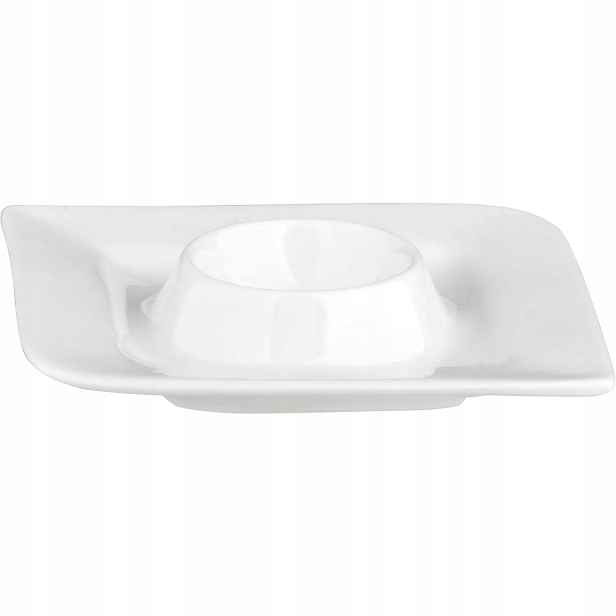 Stojánek na vajíčko porcelán Fantastic 11x11 cm, bílý 6 ks