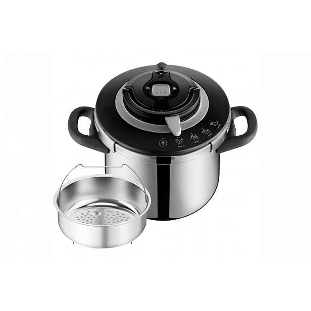 Tlakový hrnec Tefal Clipso+ CHEF 8 l P4551431 Nerezový/Černý