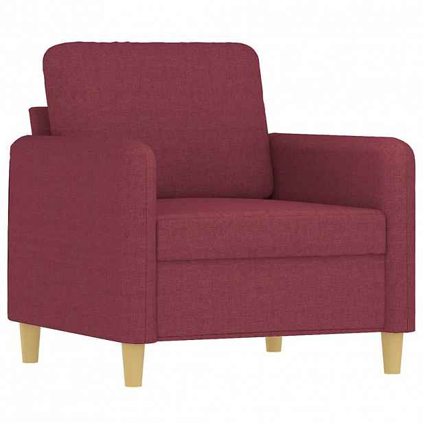 vidaXL Křeslo vínové 60 cm textil