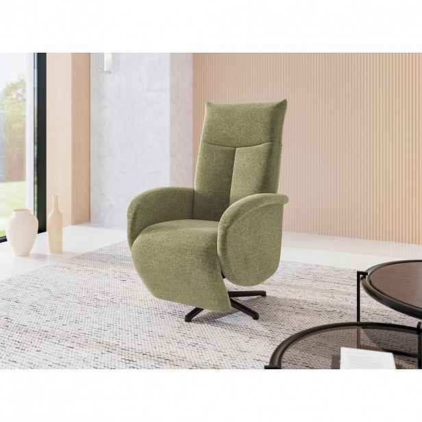 Sit & More RELAXAČNÍ KŘESLO, textil, světle zelená