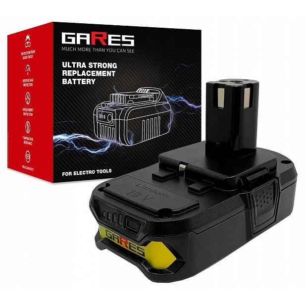Akumulátor Gares pro Ryobi RB18L25 R18IW3 RCD1802 RBC18L15 18V 2,5Ah