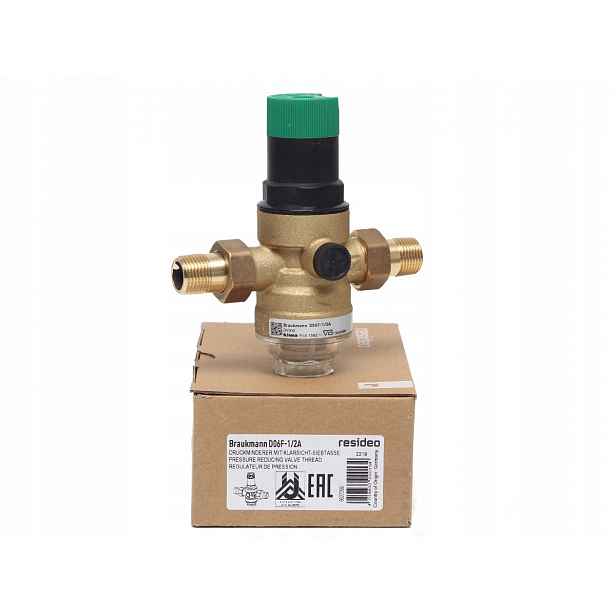 Regulátor tlaku D06F 1/2 Braukmann Resideo redukce