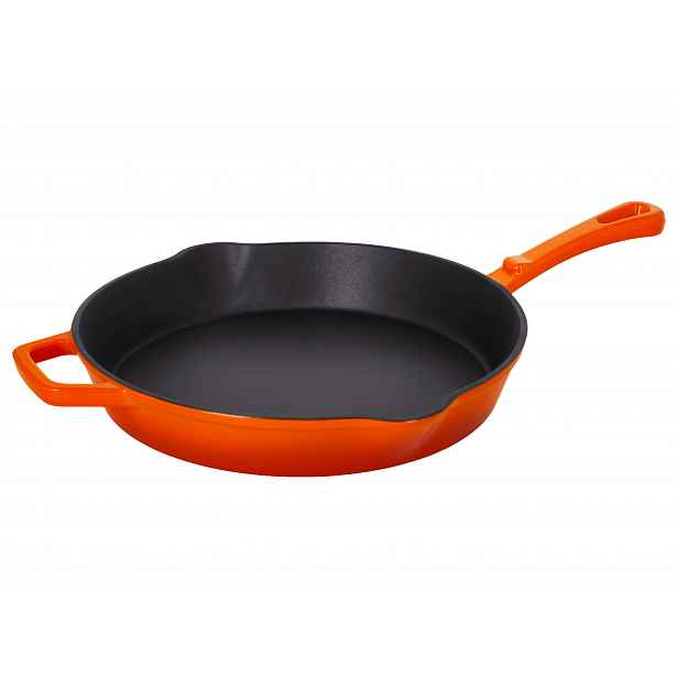 Silvercrest® Litinová pánev Premium, Ø 30 cm (oranžová)