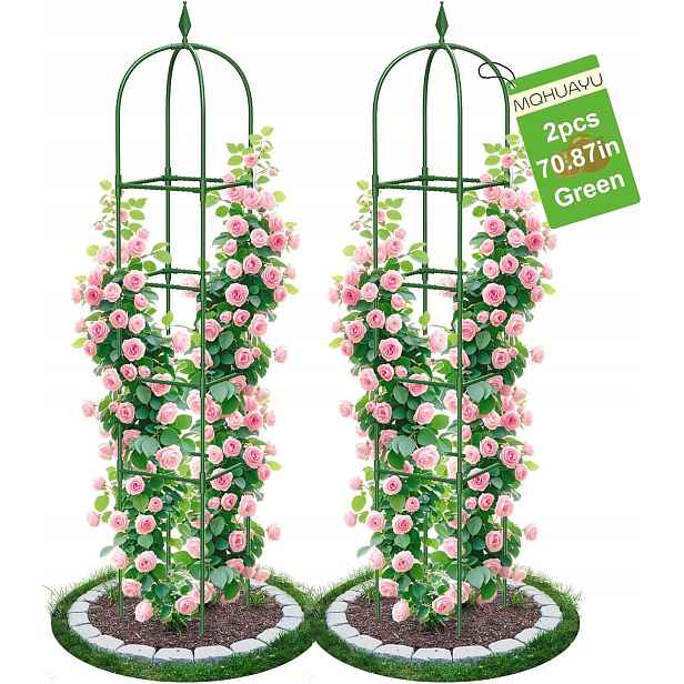 Zahradní Pergola 2KS Kovová Opora Pro Rostliny