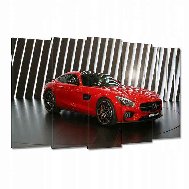 Obrazy 150x95 Červený Mercedes Amg