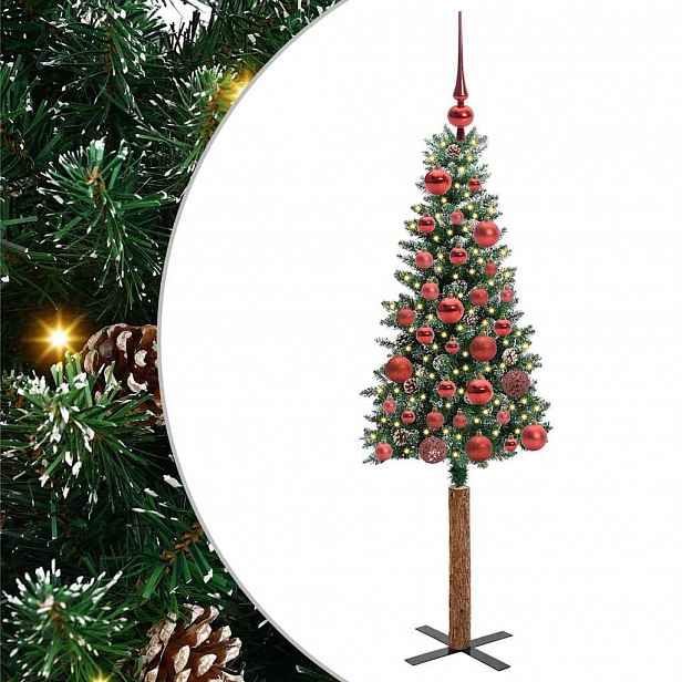 vidaXL Úzký vánoční stromeček Zelená 150 cm