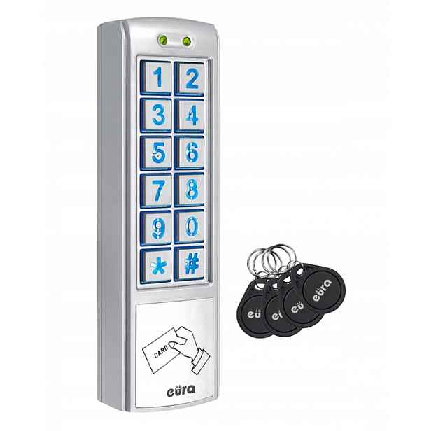 Kódový Zámek Eura AC-30C7 Domofon Šifrovač Rfid